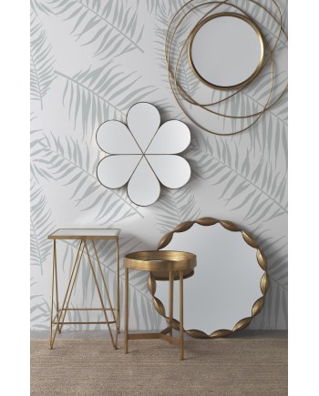 table d'appoint métal doree