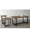 table basse bois de frêne avec pied metal
