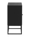 mesa de cabeceira madeira laminada 1 porta com base metálica