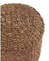 pouf algue marine et coton 40 cm diametre