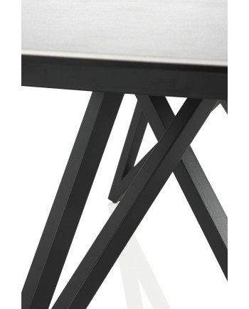 table extansible ceramique blanche 160/210x90 pied metal