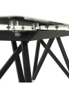 table extansible ceramique blanche 160/210x90 pied metal