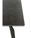 table ceramique gris 150x90 pied metal
