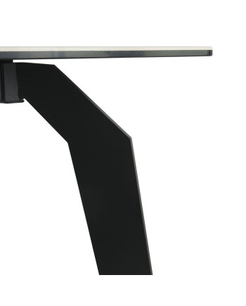 table ceramique gris 150x90 pied metal