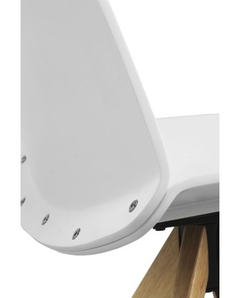 chaise bois laqué giratoire pack 4  unités
