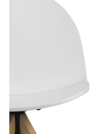 chaise bois laqué giratoire pack 4  unités