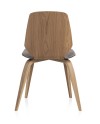 chaise bois plaqué chêne tapissee pack 4 unités