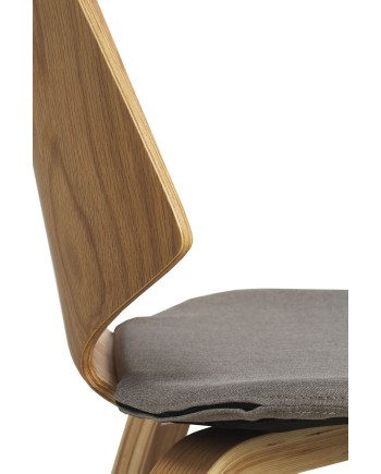chaise bois plaqué chêne tapissee pack 4 unités
