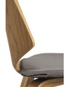 chaise bois plaqué chêne tapissee pack 4 unités