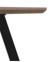table mélaminé effet bois de chêne 160x90x75 pied metal