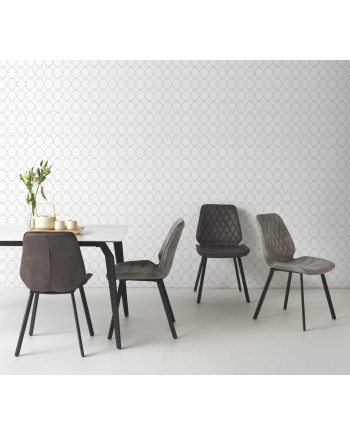 Pack de 2 chaises tapissées