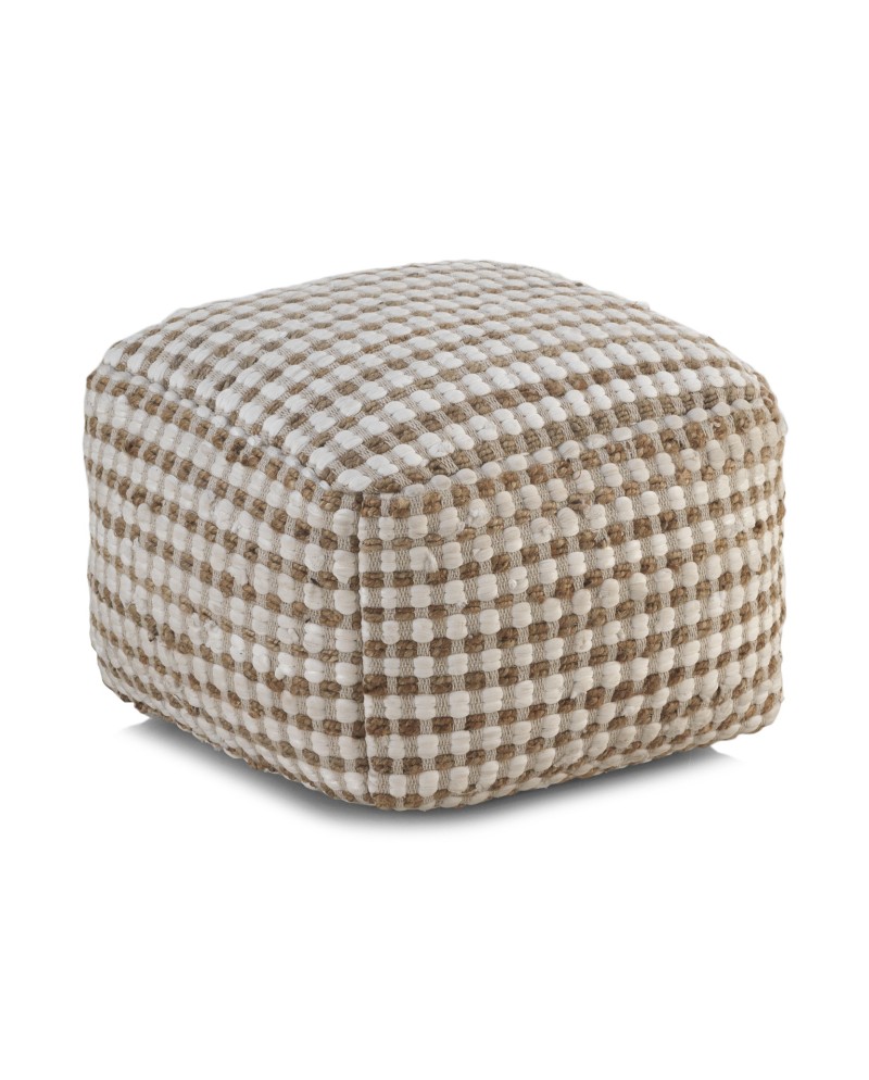Pouf cubique en coton 45x45