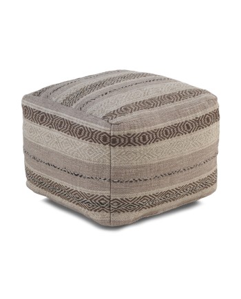 Pouf cubique en coton 45x45